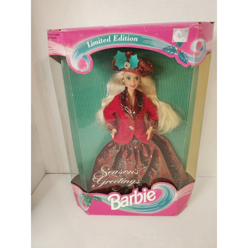 MATTEL 12323 LIMITED EDITION SEASONS GREETINGS BARBIE NEW